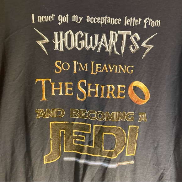 Harry Potter, Lord of the Rings, Star Wars Men’s Large Tee Shirt new w/o tags - Picture 3 of 4